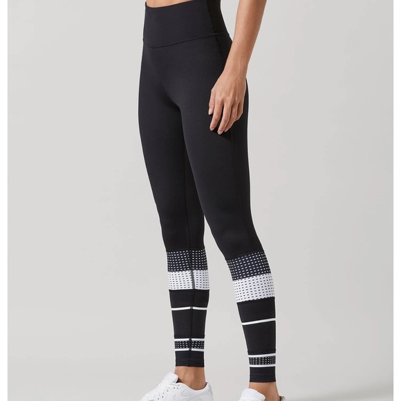 [lilybod] black printed leggings size small - Picture 2 of 7
